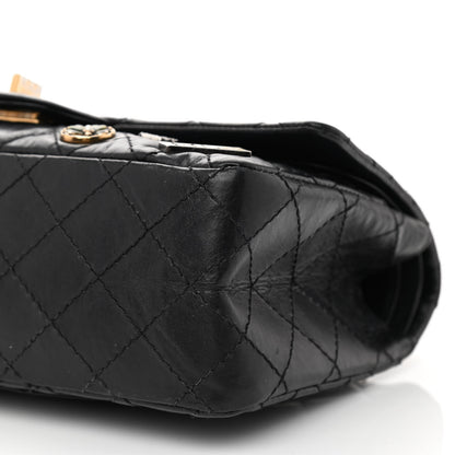 Chanel Aged Calfskin Quilted Casino 2.55 Reissue 225 Flap Black 12 of 12