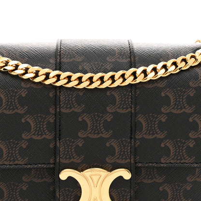 Celine Triomphe Canvas Teen Victoire  Tan 8 of 10