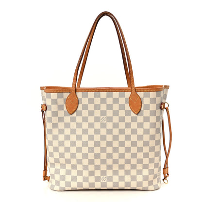 Louis Vuitton Damier Azur Neo Neverfull MM Rose Ballerine 1 of 15