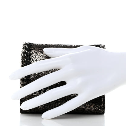 Stella McCartney Shaggy Deer Small Falabella Flap Wallet Black 2 of 8