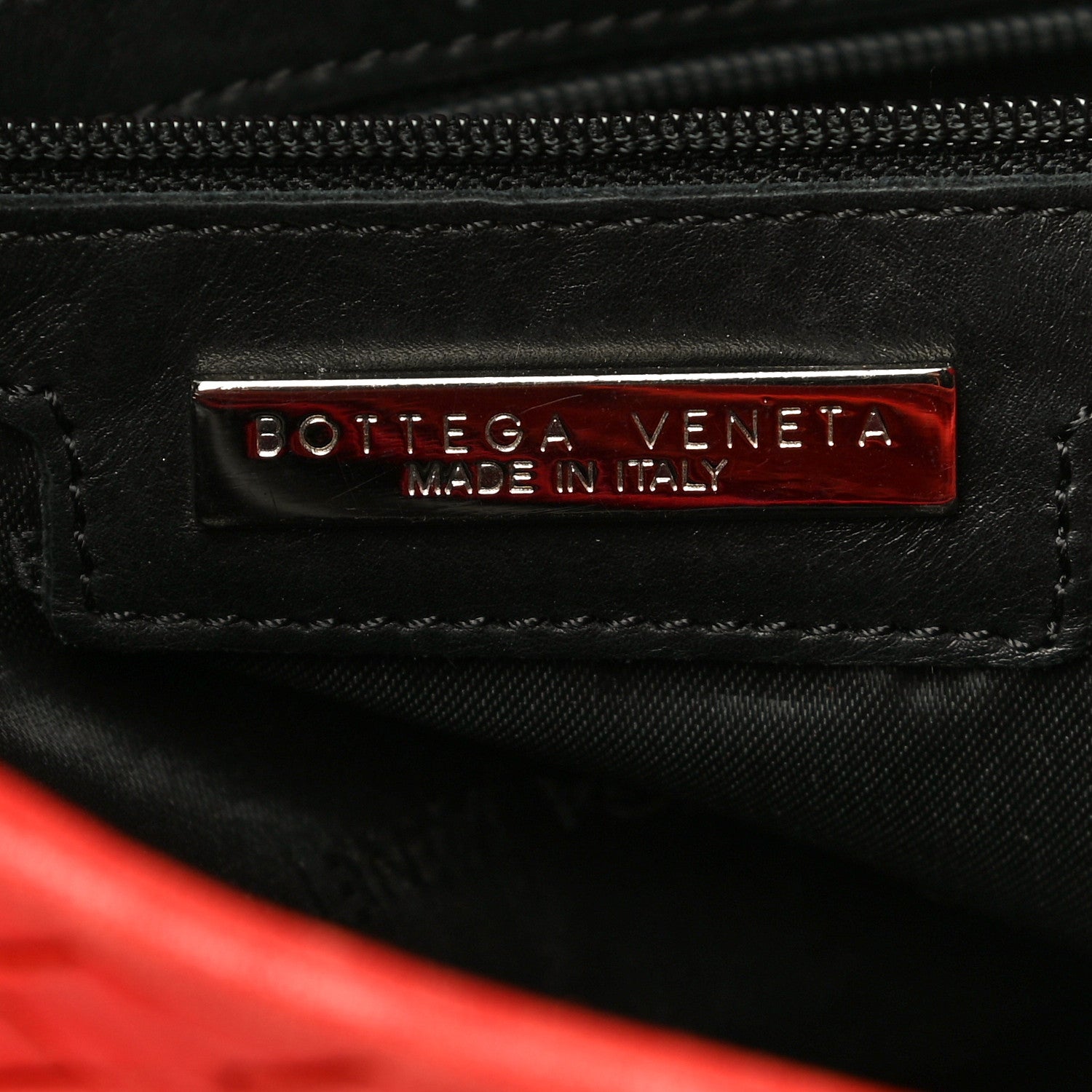 Bottega Veneta Nappa Intrecciato Shoulder Bag Red 5 of 12