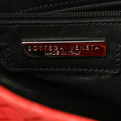 Bottega Veneta Nappa Intrecciato Shoulder Bag Red 5 of 12