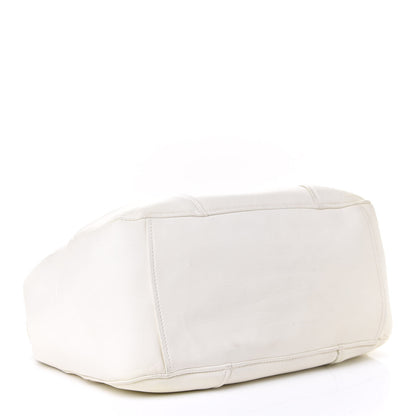 Miu Miu Nappa Shopping Satchel Bianco 3 of 4