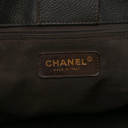 Chanel Calfskin Cerf Executive Shopper Tote Black 6 of 17