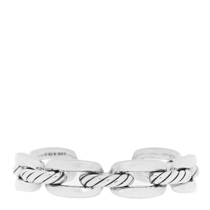 David Yurman Sterling Silver Wellesley Link Cuff Bracelet 1 of 4