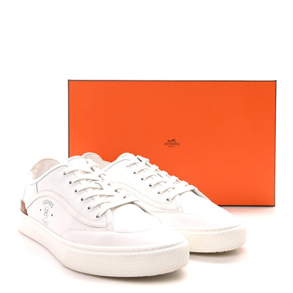 Hermes Calfskin Mens Get Sneakers 42 White 9 of 9