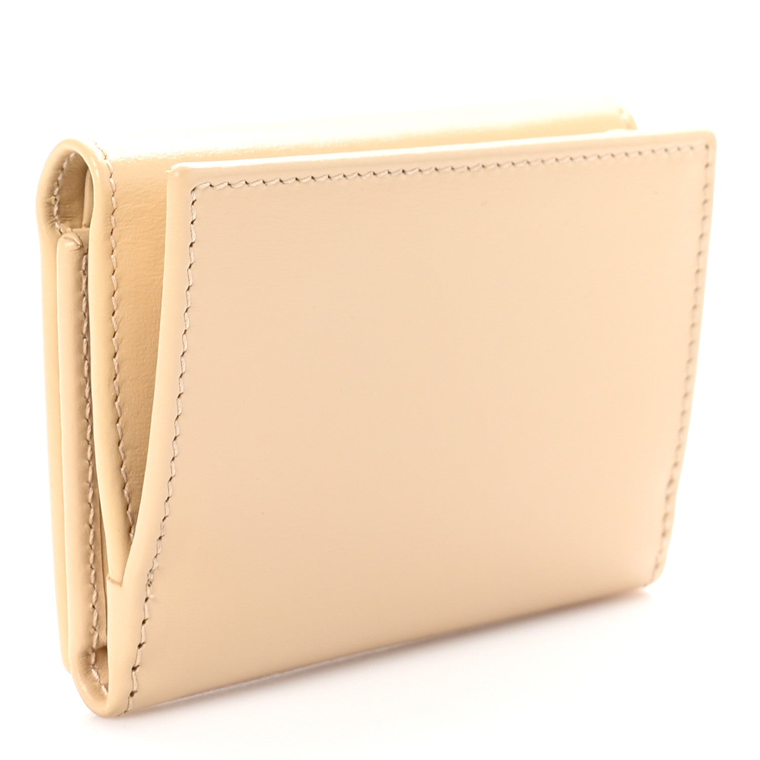 Gucci Boarded Plutone Calfskin Horsebit 1955 Tri Fold Wallet Bubble Tea 3 of 9