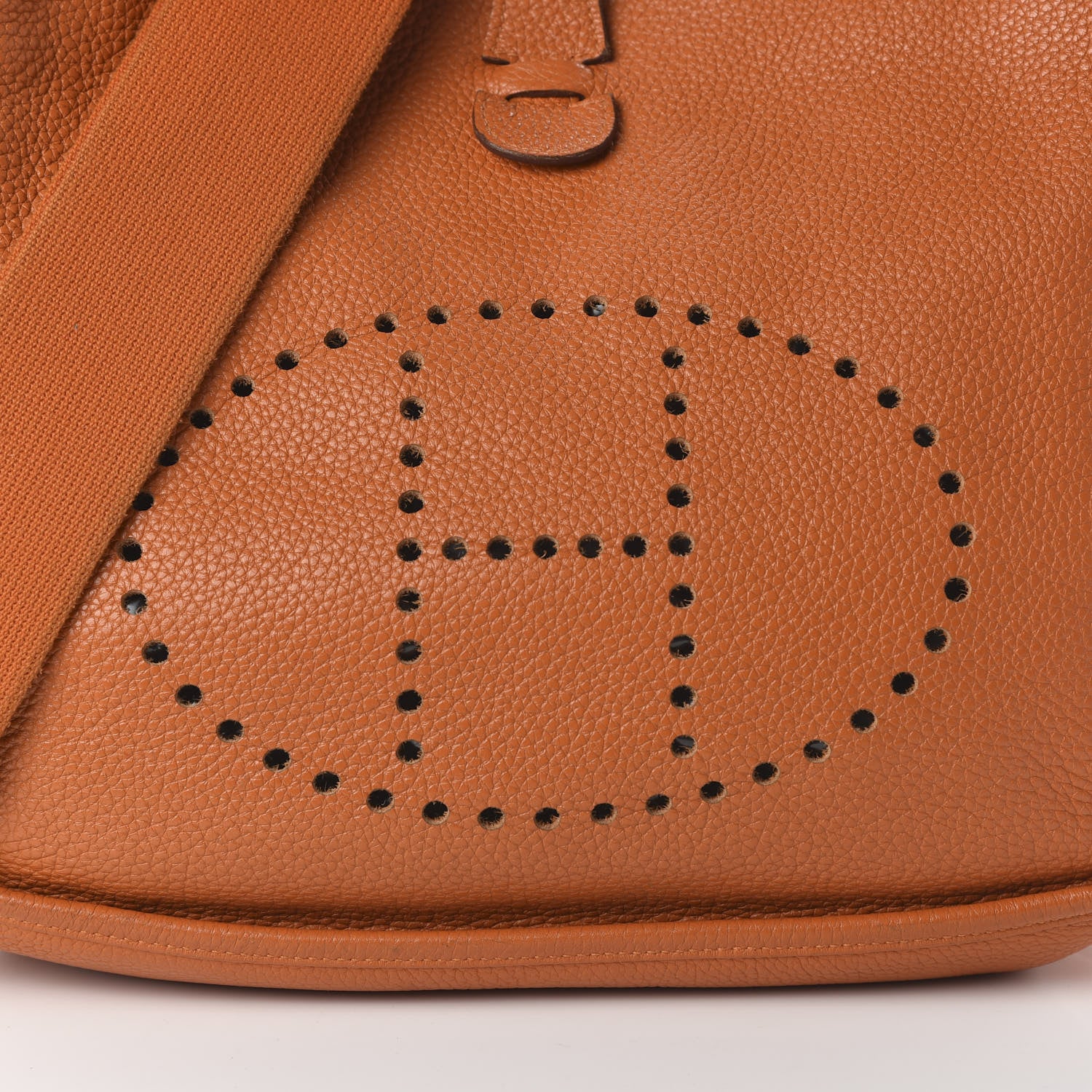Hermes Taurillon Clemence Evelyne III GM Orange 9 of 9