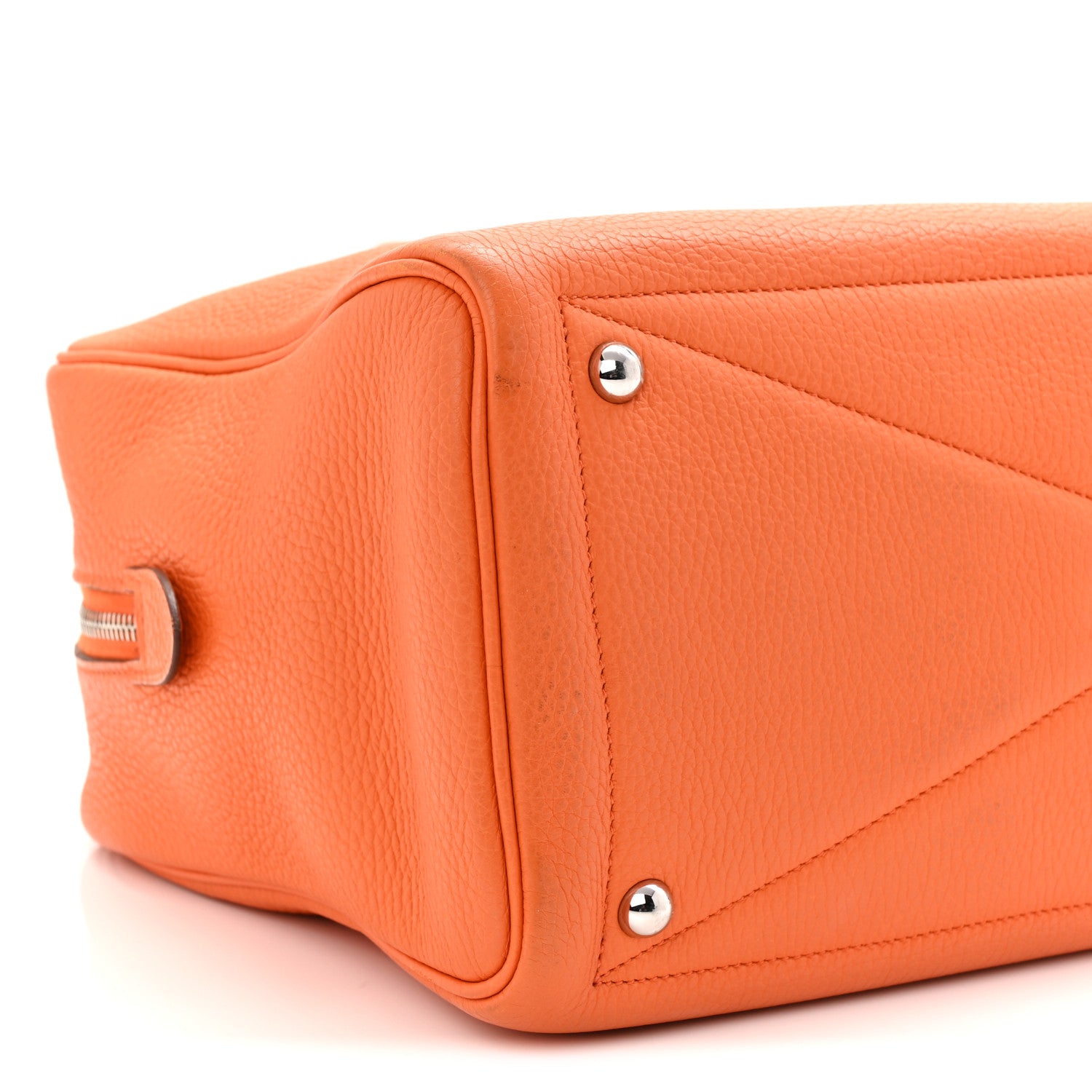 Hermes Taurillon Clemence Victoria II 35 Orange 9 of 11