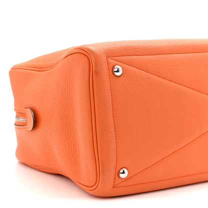 Hermes Taurillon Clemence Victoria II 35 Orange 9 of 11