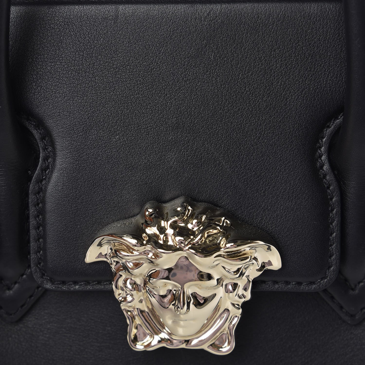 Versace Calfskin Medium Palazzo Empire Bag Black 9 of 13