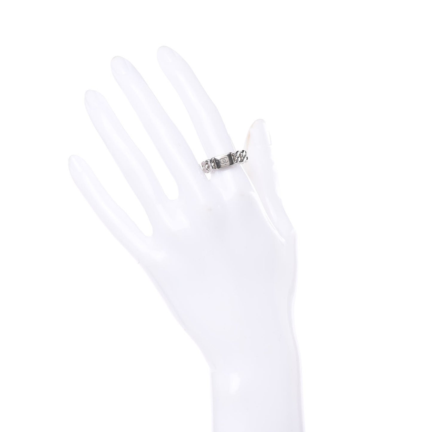 Chain CC Ring 6 Silver