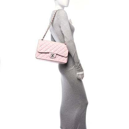 Chanel Lambskin Quilted Jumbo Double Flap Light Pink 2 of 14