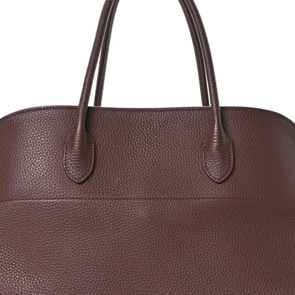The Row Matte Grained Calfskin EW Margaux Dark Mocha 7 of 11