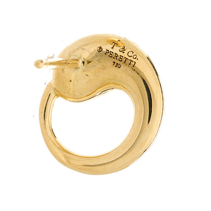 Tiffany 18K Yellow Gold Elsa Peretti Eternal Circle Earrings 4 of 4