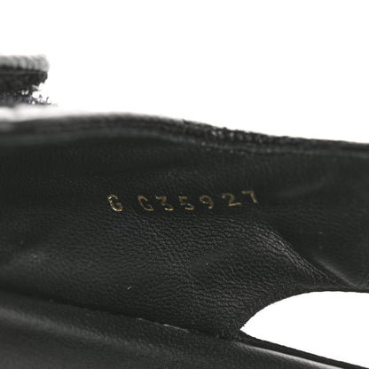 Chanel Grained Calfskin Velcro Dad Sandals 42 Black 9 of 10
