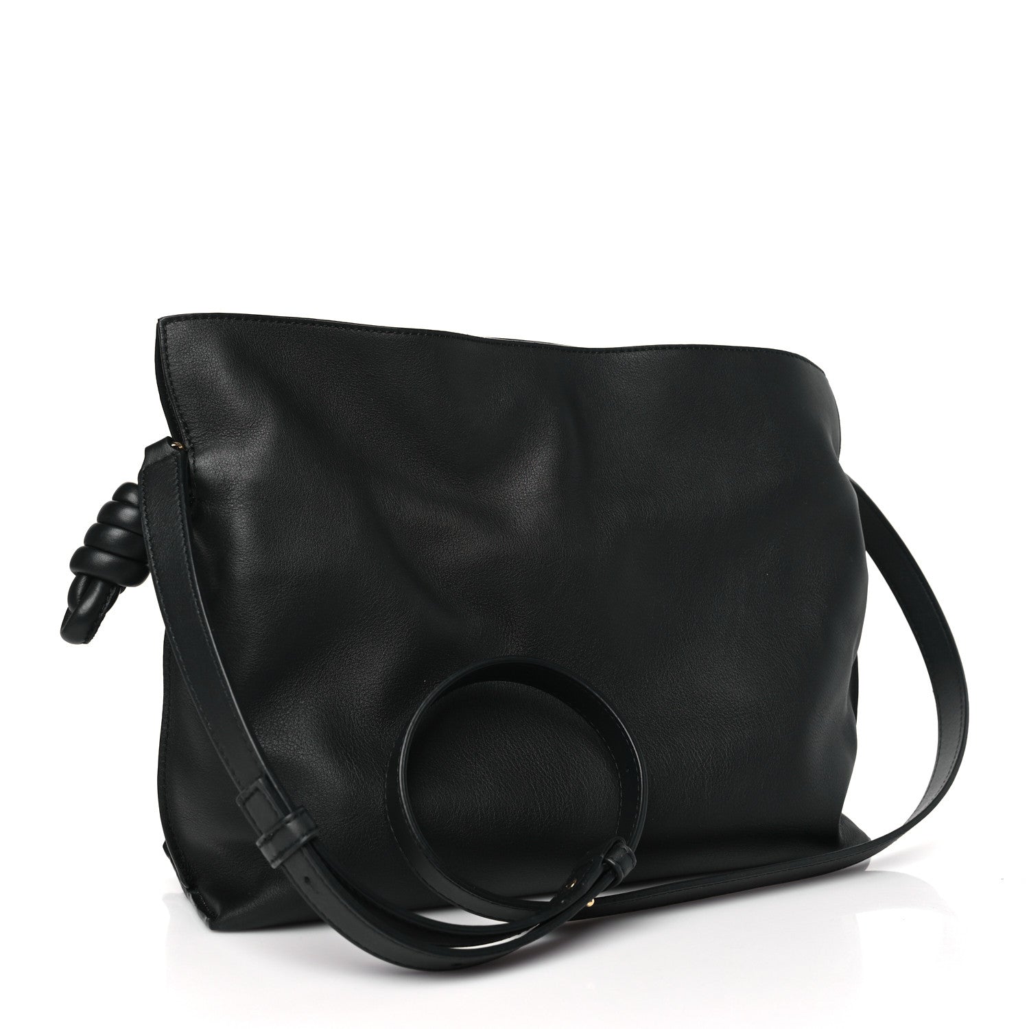 Loewe Nappa Flamenco Knot Clutch Black 3 of 10