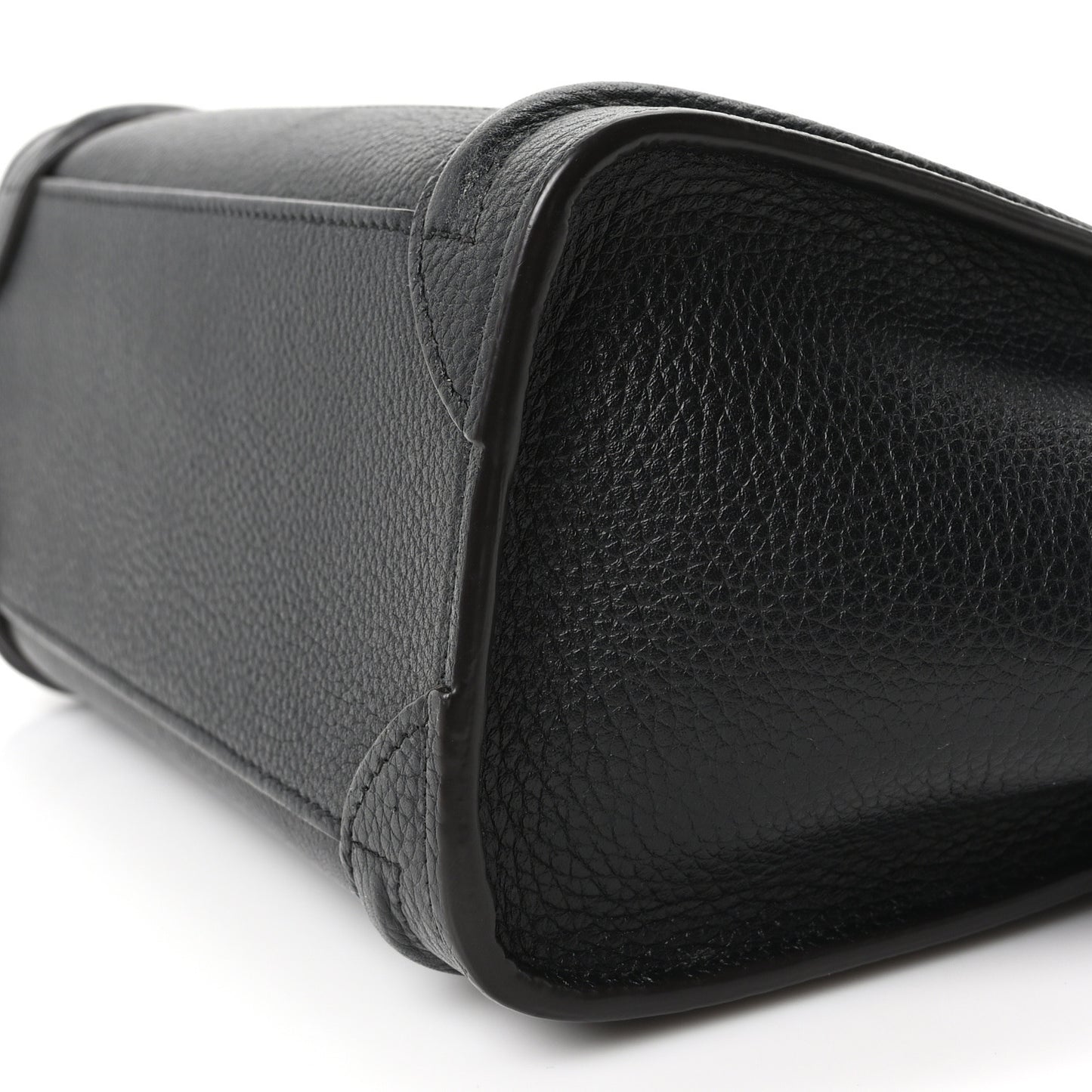 Drummed Calfskin Nano Luggage Black