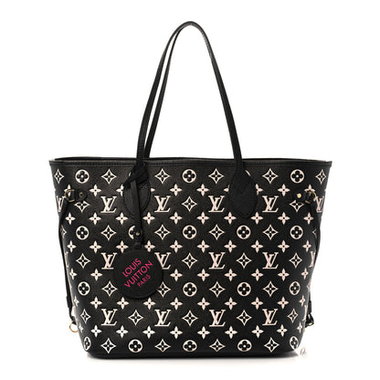 Louis Vuitton Empreinte Spring In The City Neverfull MM Black White Pink 1 of 9