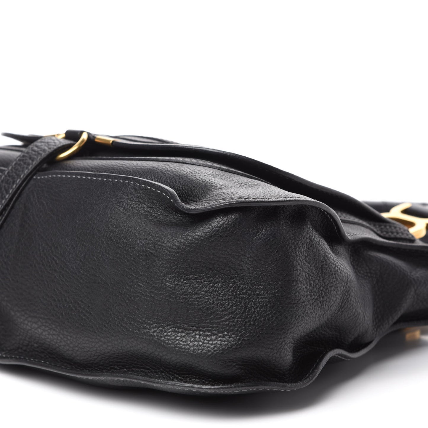 Calfskin Medium Marcie Satchel Black