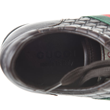Gucci Guccissima Web Mens Sneakers 8.5 Brown 7 of 11
