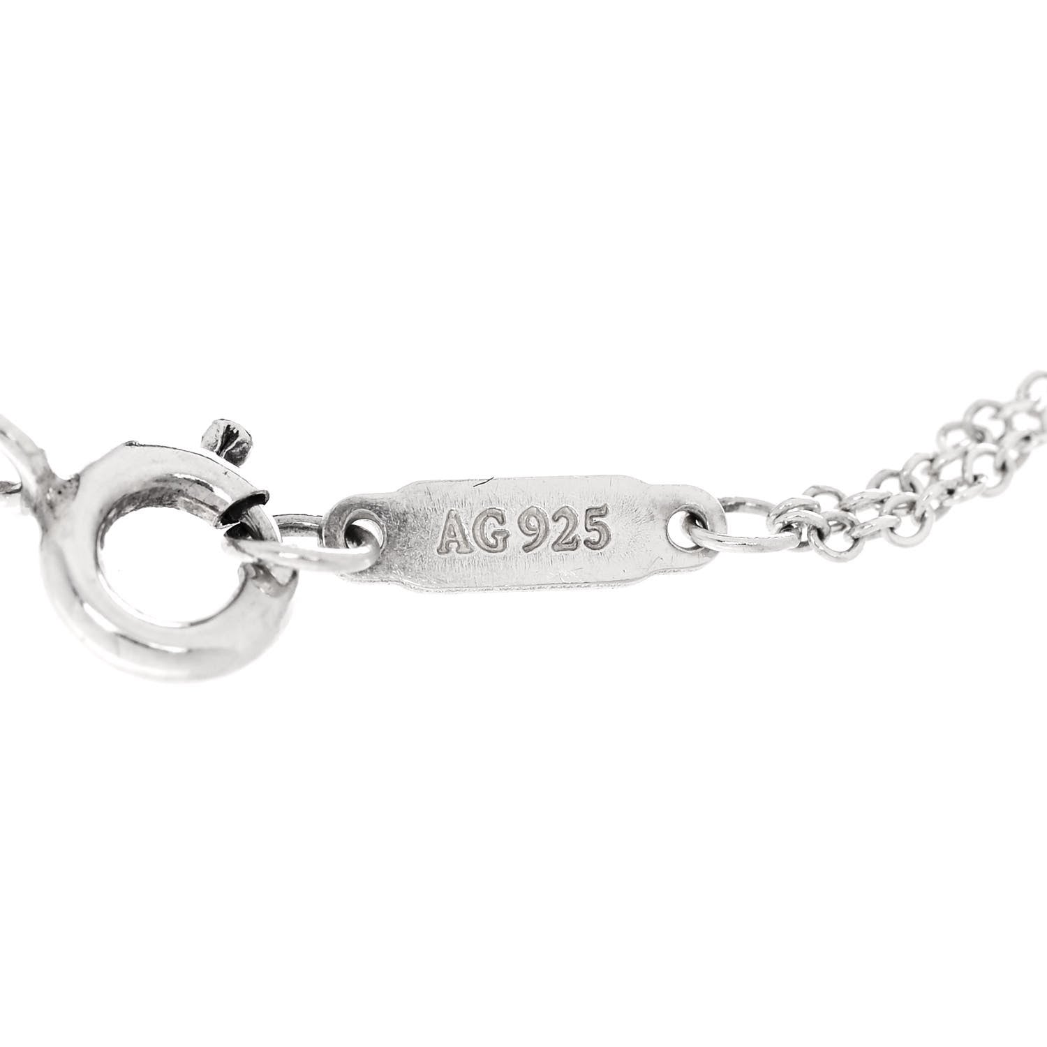 Tiffany Sterling Silver Rubedo 1837 Circle Chain Bracelet 5 of 6