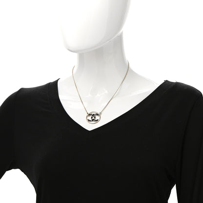 Chanel Lambskin CC Round Pendant Necklace Gold 2 of 7