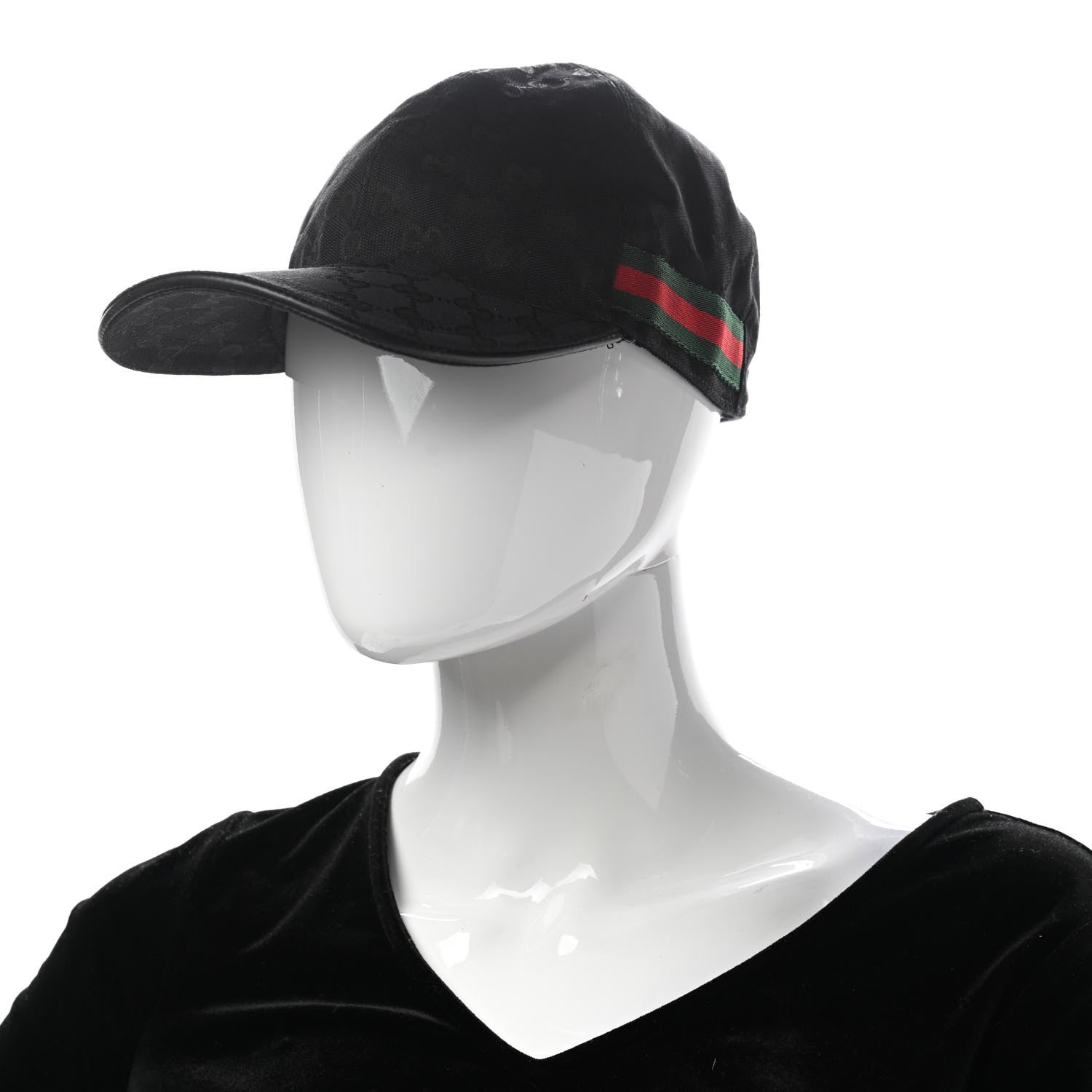 Gucci Monogram Web Baseball Hat M Black 2 of 11
