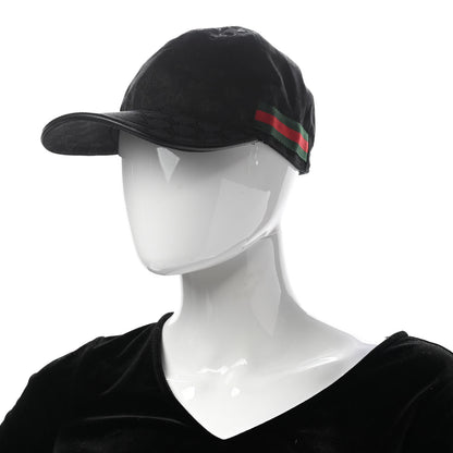 Gucci Monogram Web Baseball Hat M Black 2 of 11