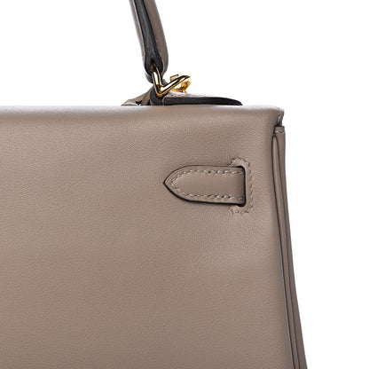 Hermes Swift Kelly Retourne 25 Gris Asphalte 28 of 38