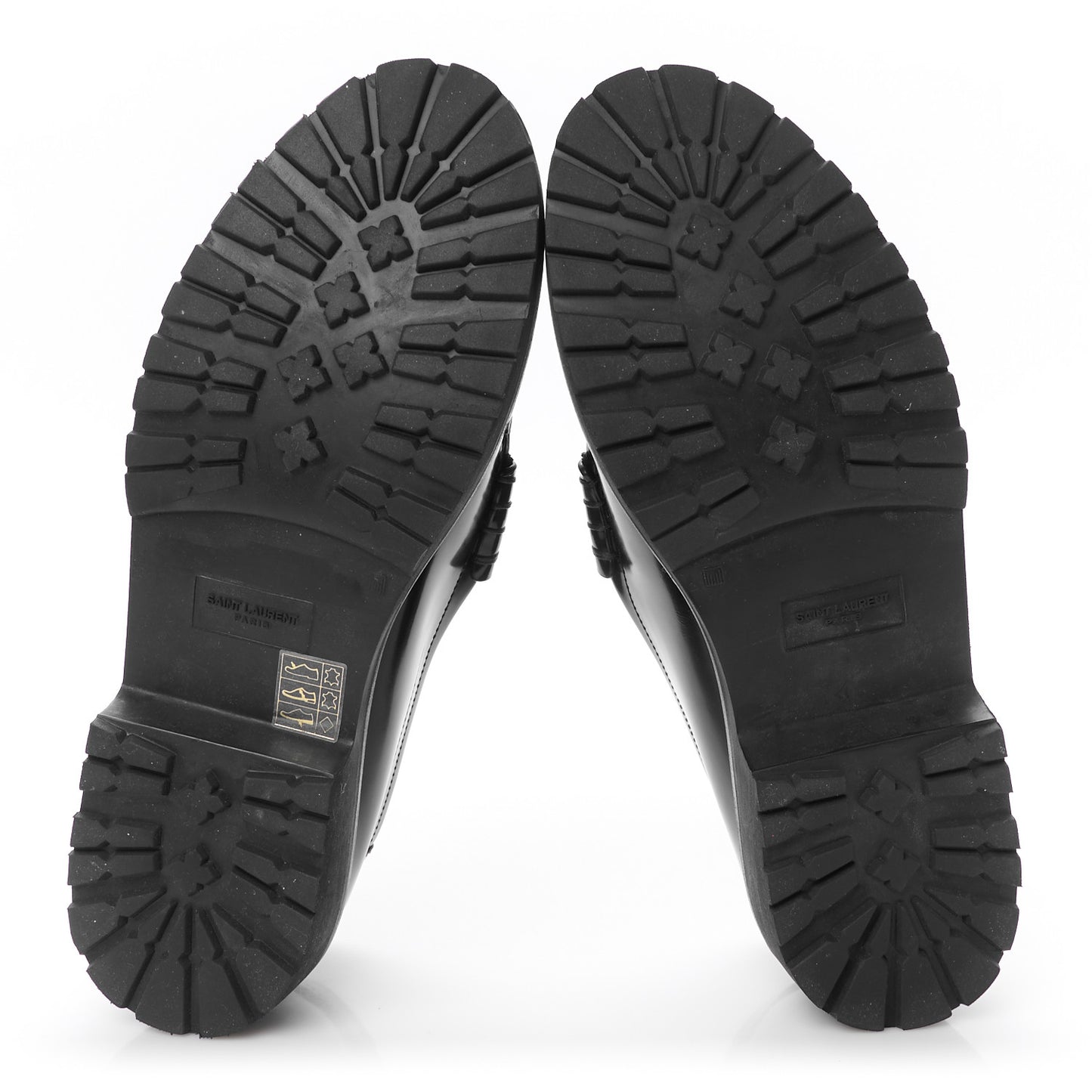 Glazed Calfskin Chunky Le Loafer Penny Slippers 38 Black