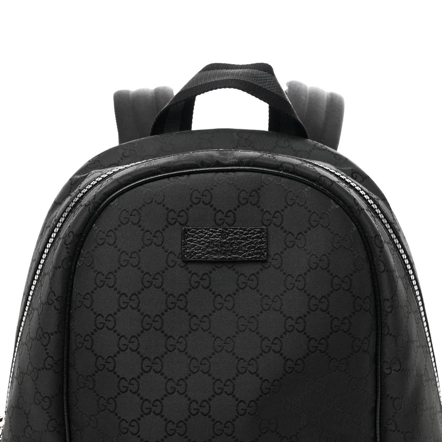 Nylon Monogram Slim Backpack Black