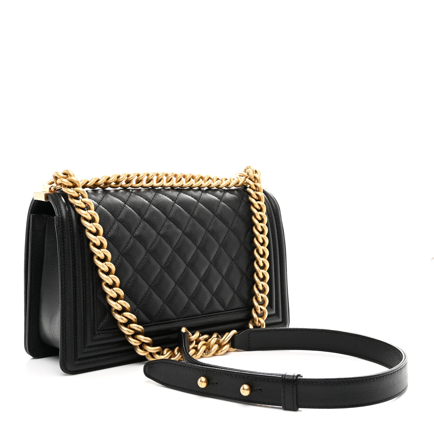 Chanel Caviar Quilted Medium Boy Flap Black 3 of 10