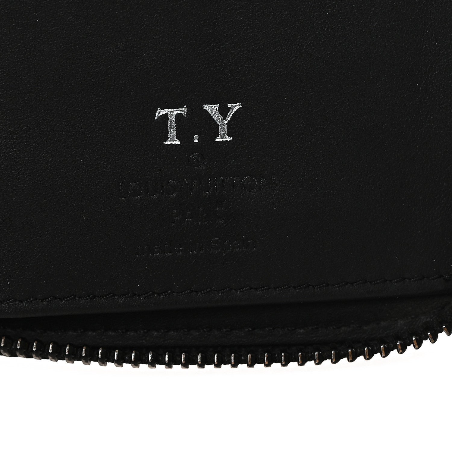 Louis Vuitton Calfskin Monogram Shadow Vertical Zippy Wallet Black 6 of 8
