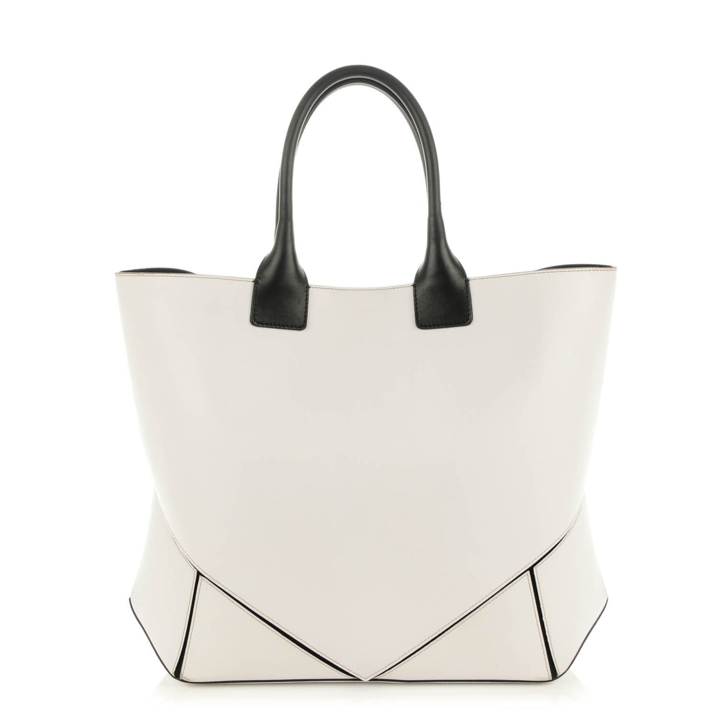 Nappa Easy Tote White Black
