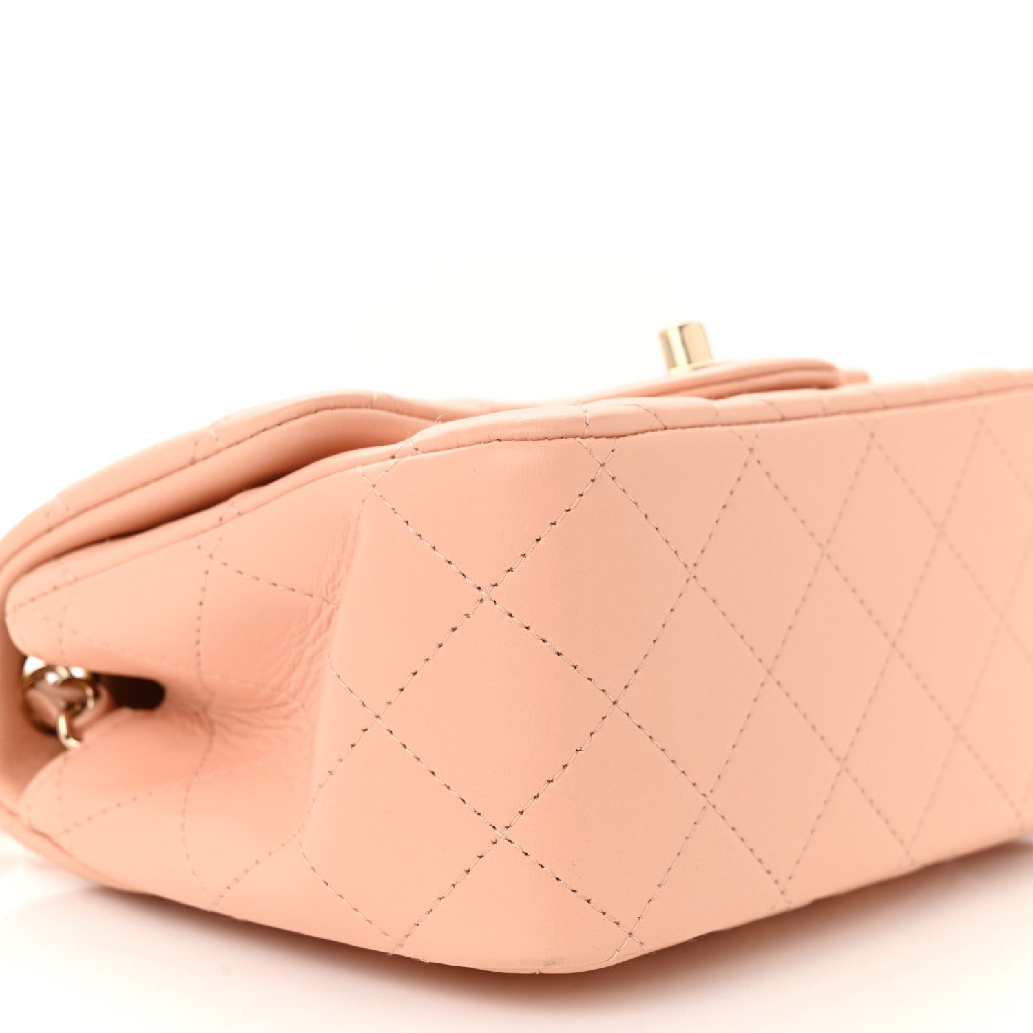 Chanel Lambskin Quilted Mini Square Flap Light Pink 9 of 11