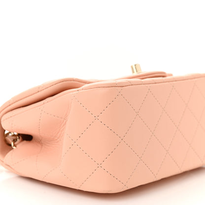 Chanel Lambskin Quilted Mini Square Flap Light Pink 9 of 11