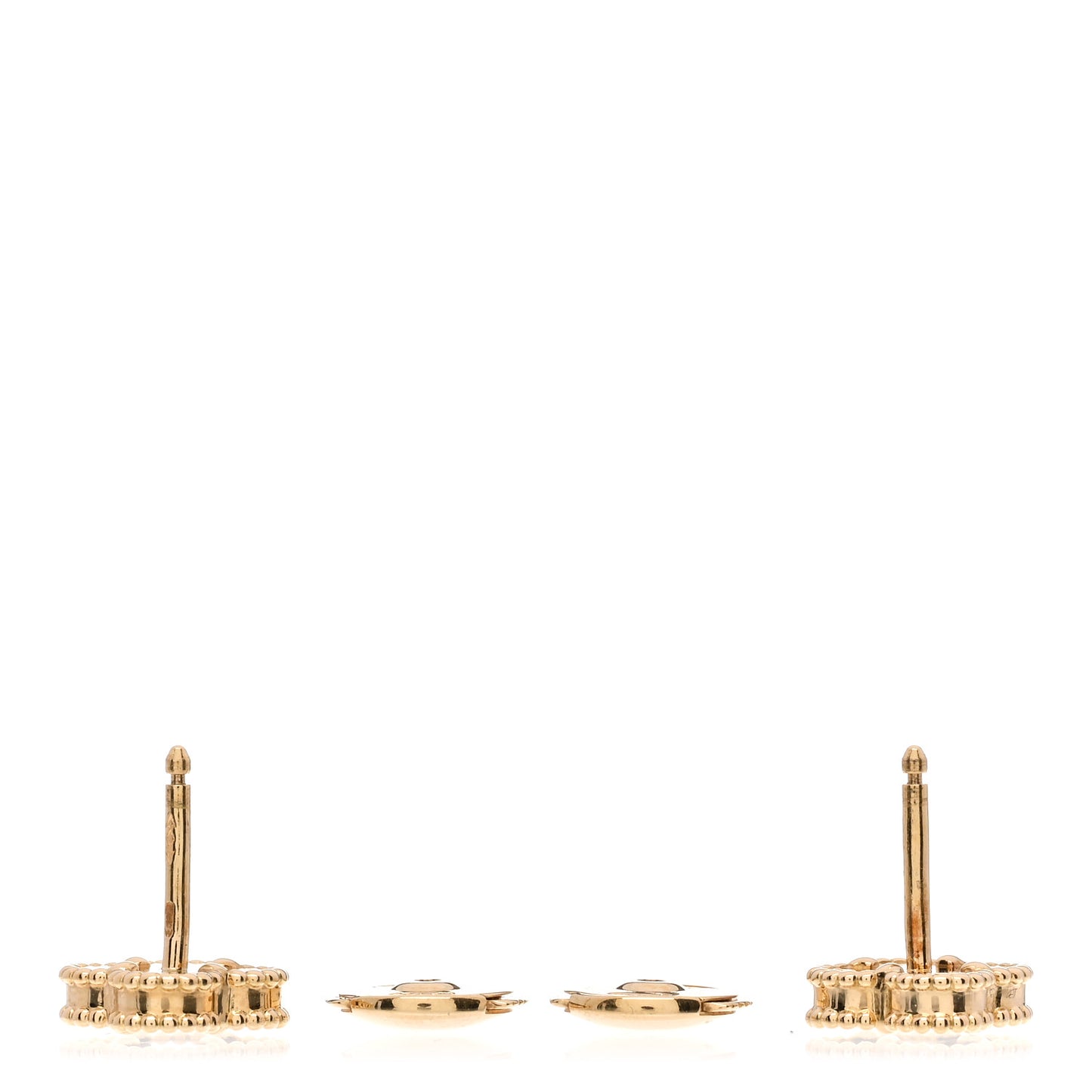18K Yellow Gold Black Onyx Sweet Alhambra Earrings