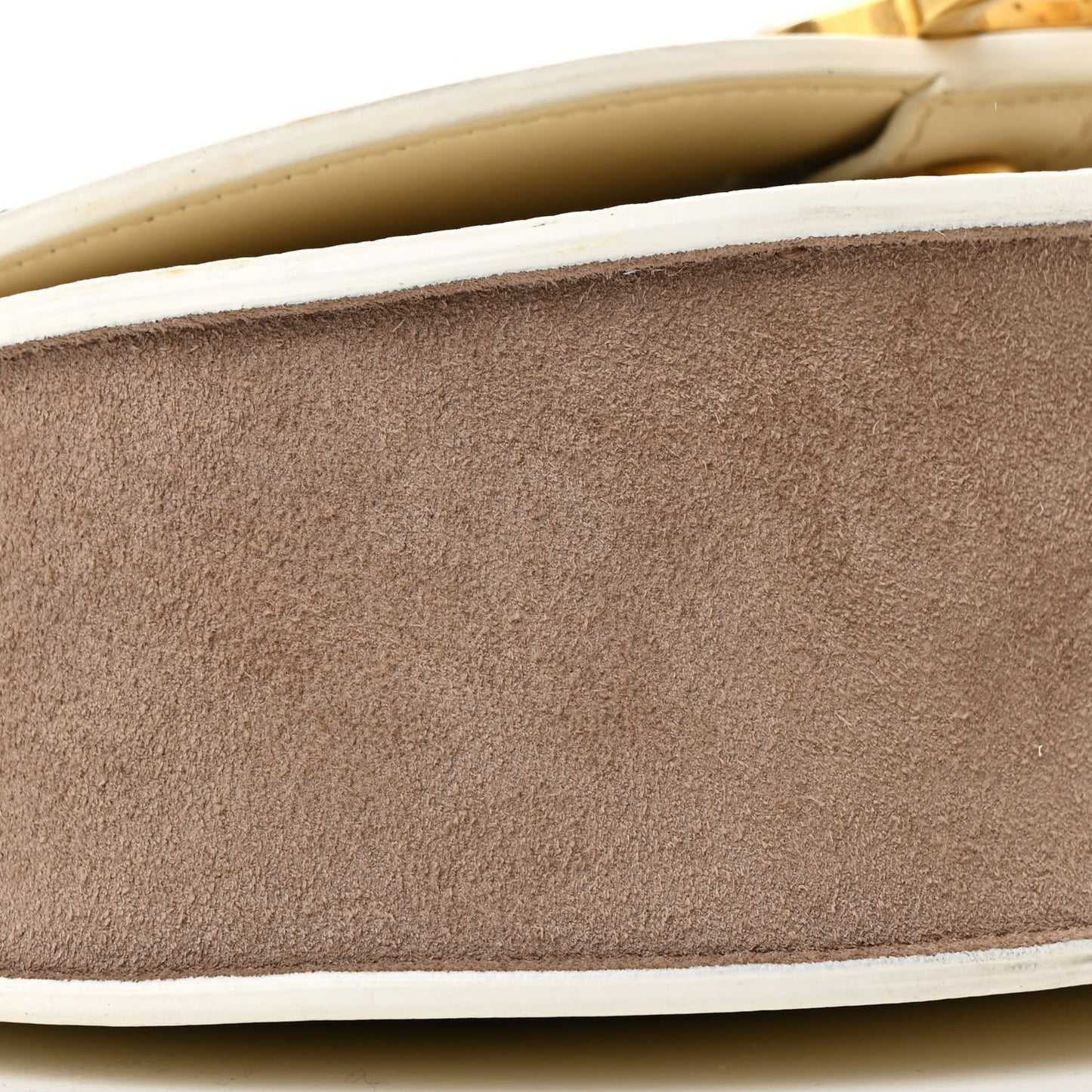 Calfskin Marcie Chain Flap Bag Misty Ivory