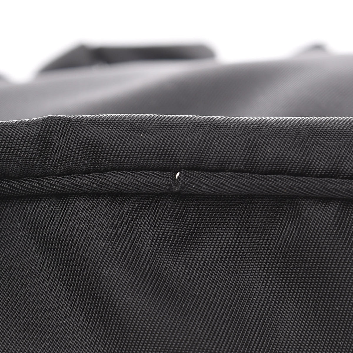Prada Nylon Ruffle Cosmetic Pouch Black 9 of 9