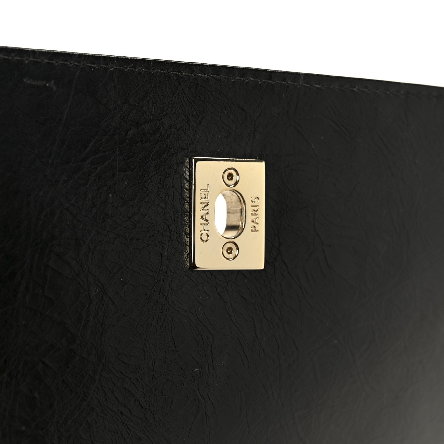 Chanel Crumpled Calfskin Quilted Flap Black 7 of 11