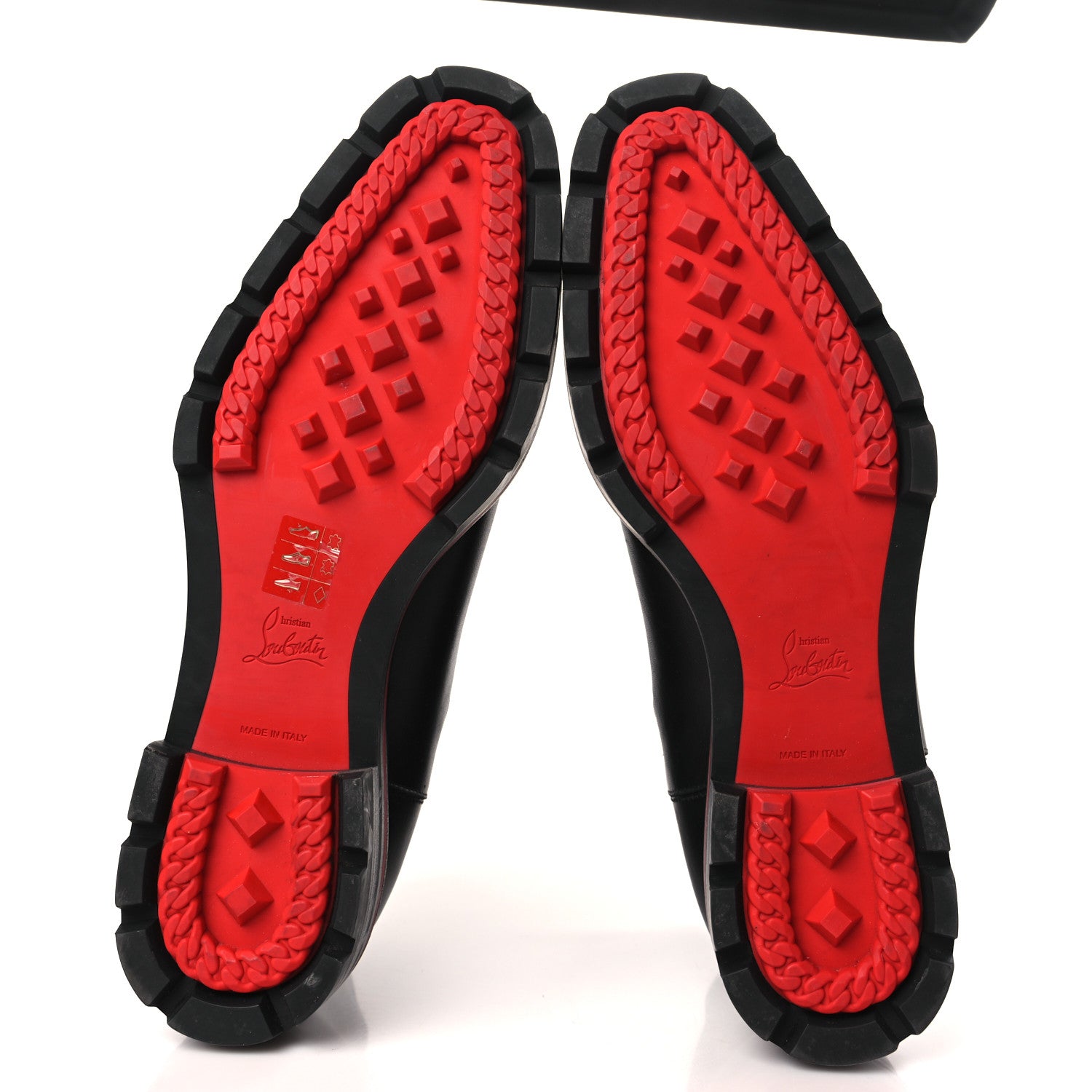 Christian Louboutin Calfskin Mens Melon Spikes Flat Chelsea Boots 42.5 Black 5 of 7