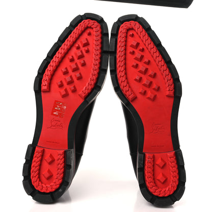 Christian Louboutin Calfskin Mens Melon Spikes Flat Chelsea Boots 42.5 Black 5 of 7