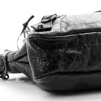 Balenciaga Agneau Arena Classic Hardware Le City First Bag Black 10 of 11