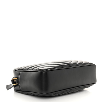 Saint Laurent SAINT LAURENT Calfskin Matelasse Monogram Lou Camera Bag Black 4 of 10