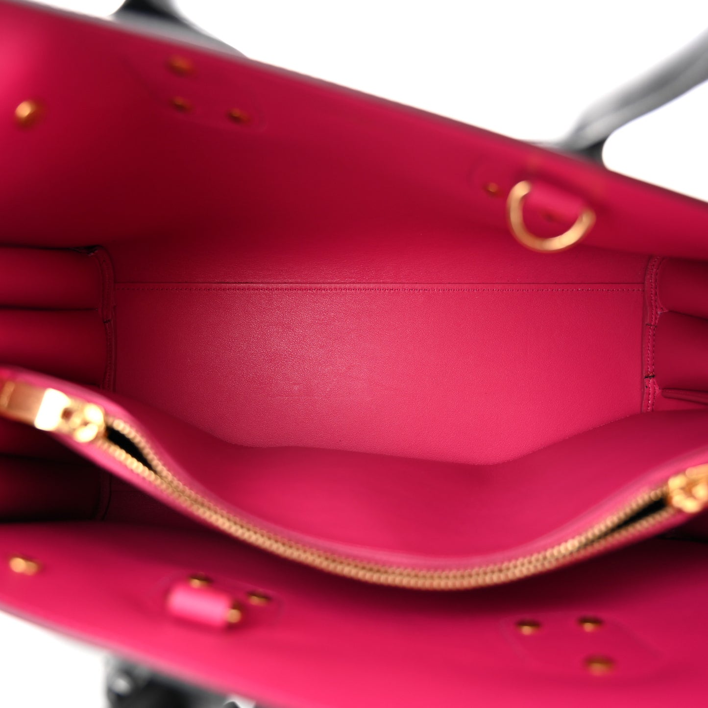 Calfskin Small Sac De Jour Black Fuchsia