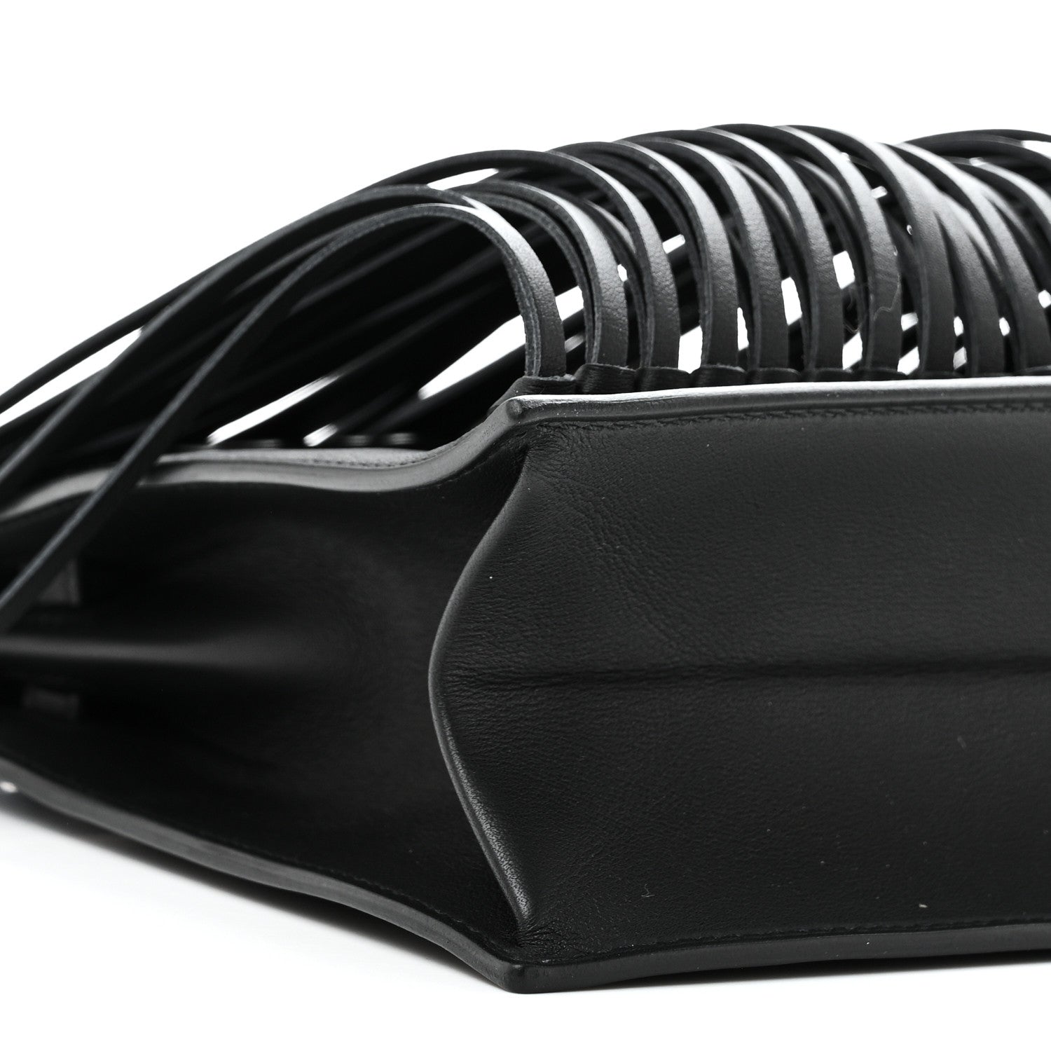 Hermes Swift Kelly Danse Anate Fringed Belt Bag Black 9 of 11