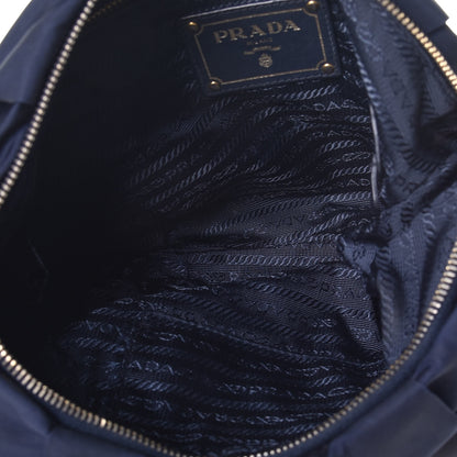 Prada Tessuto Nylon Calfskin Hobo Baltico 5 of 9