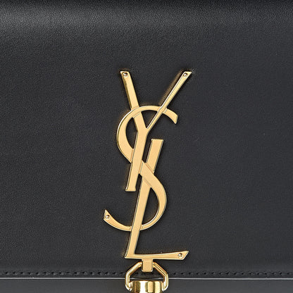 Saint Laurent Calfskin Small Classic Monogram Kate Tassel Satchel Black 9 of 9