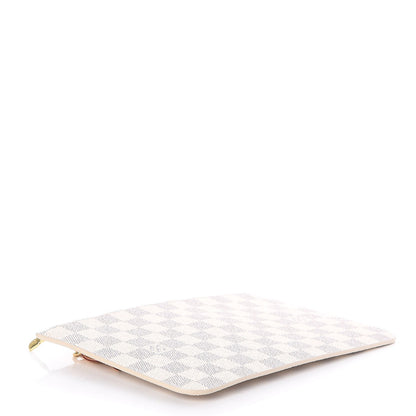 Louis Vuitton Damier Azur Neverfull MM GM Pochette Rose Ballerine 4 of 7